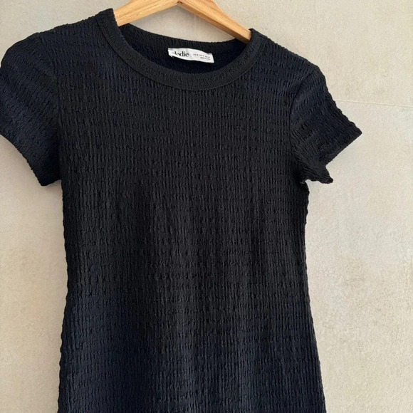 Elodie Black Bodycon Texture Dress S / Small - Picture 4 of 8